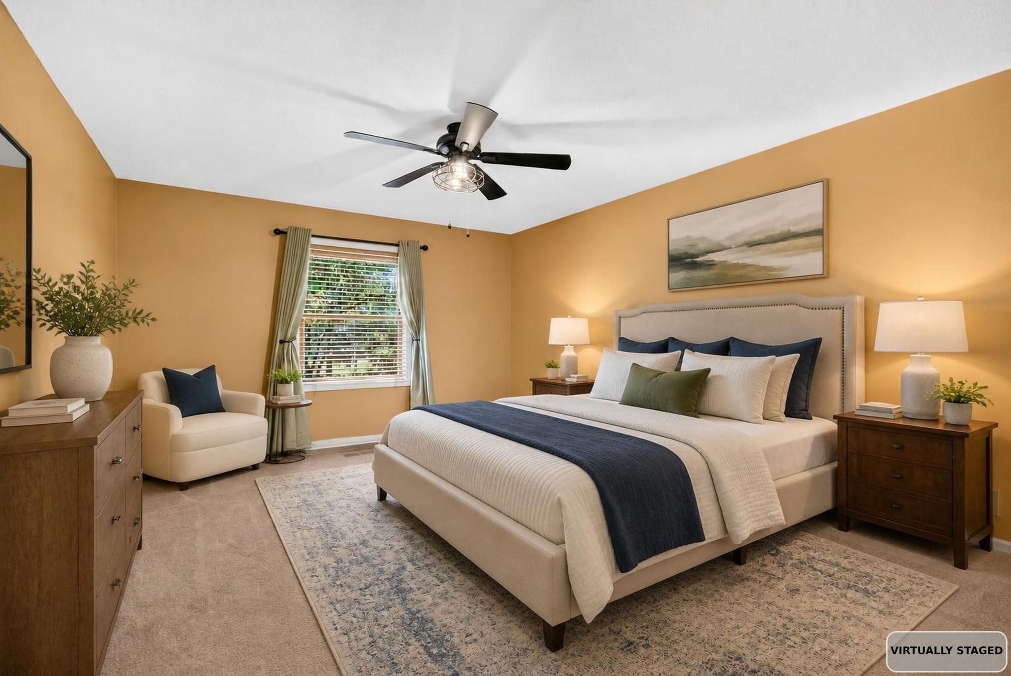 Primary Bedroom Virtually Staged