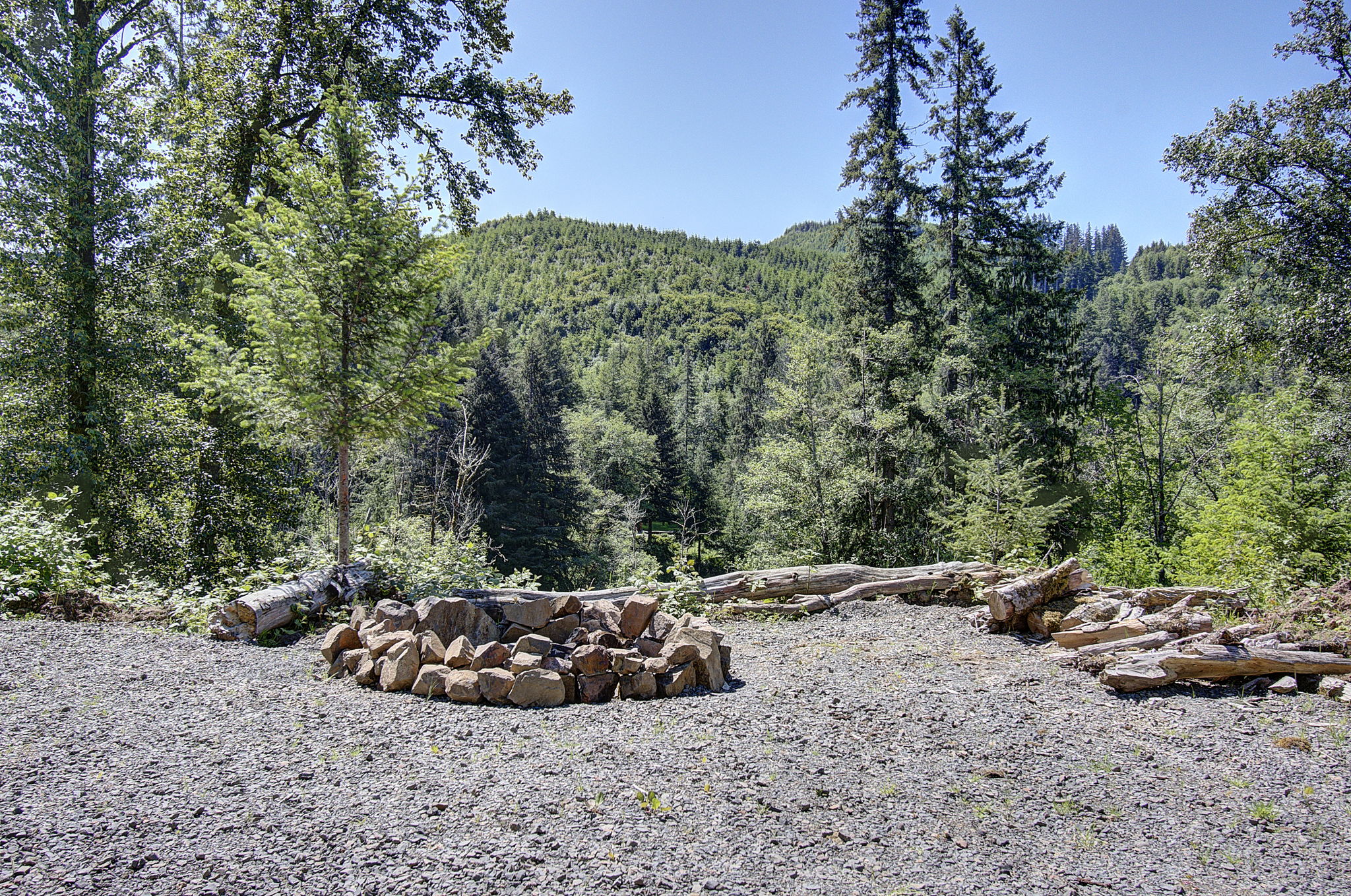 firepit and view