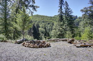 firepit and view