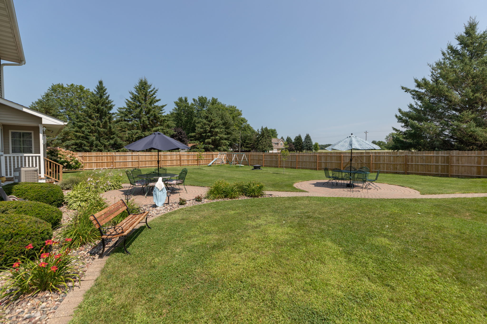 Back Yard with Privacy Fence
