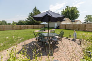 Fenced portion of HUGE Back Yard
