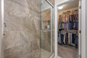 Remodeled walk in shower