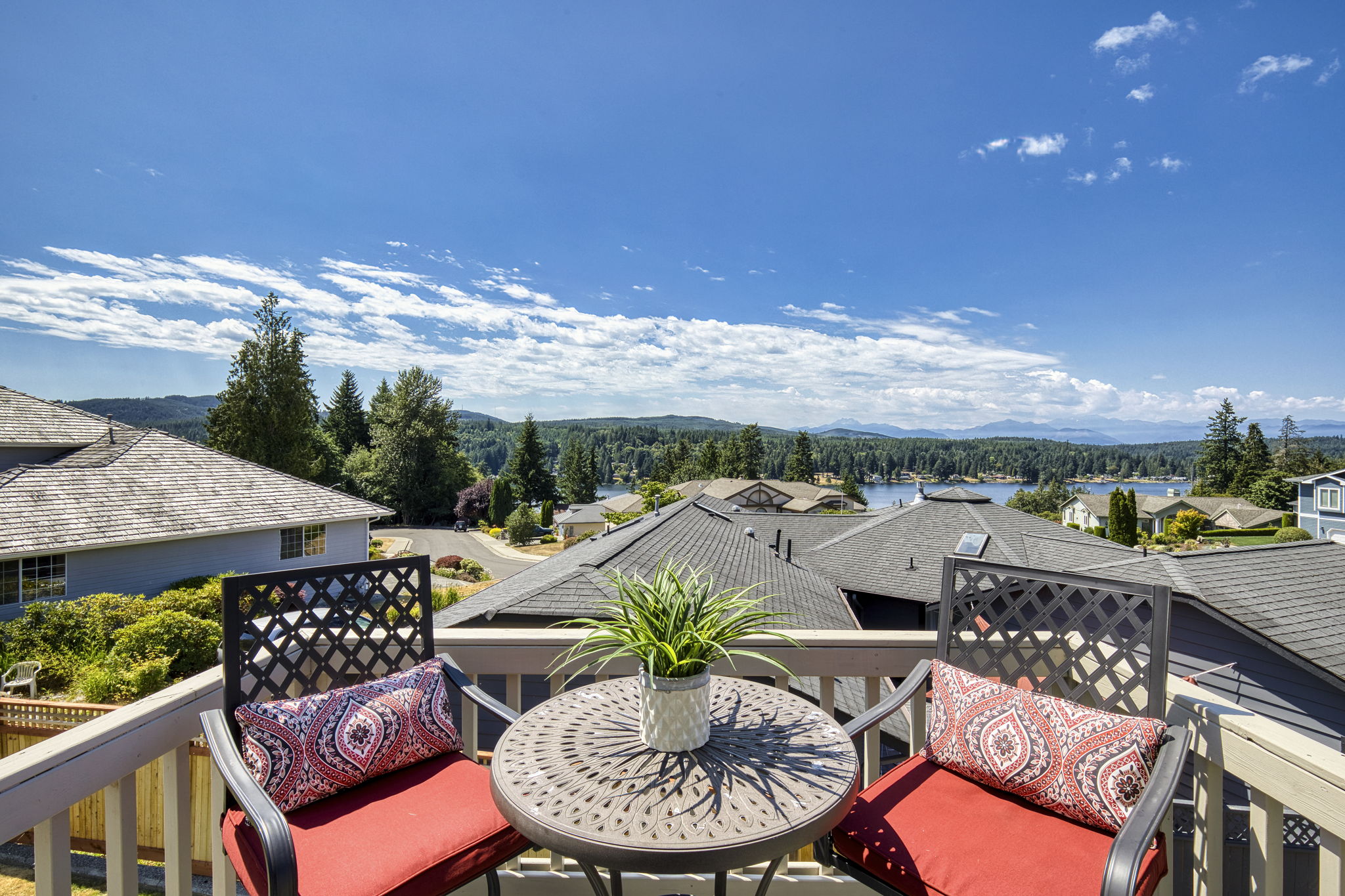 Olympic and lake views from here!