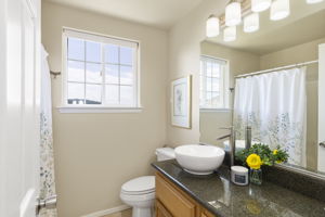 Shared full bath upstairs.