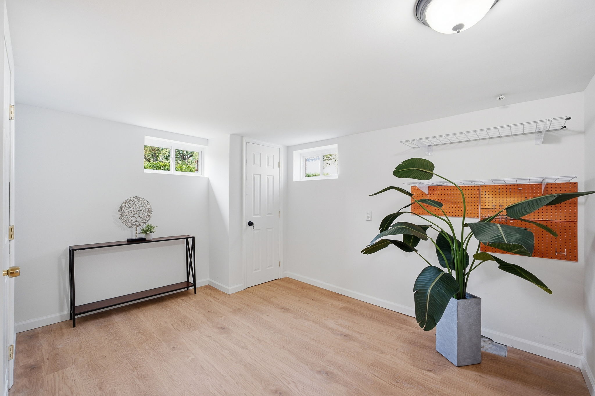 Expansive family room on lower level