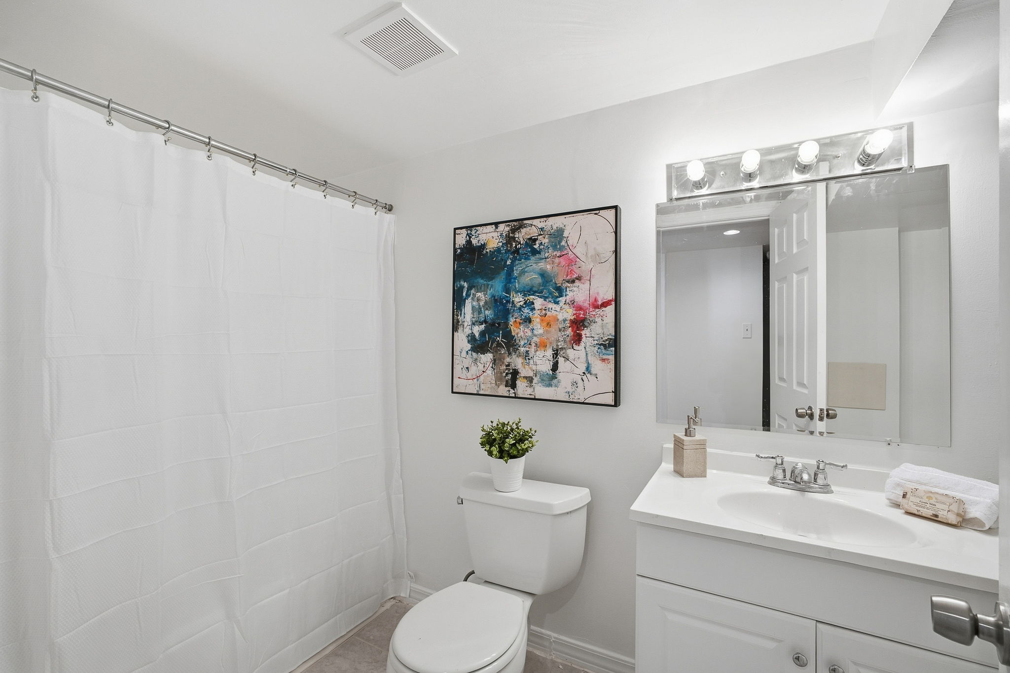 Full bath on lower level