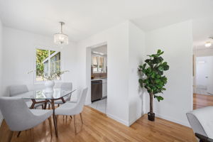 Open living & dining rooms w/hardwoods & fireplace