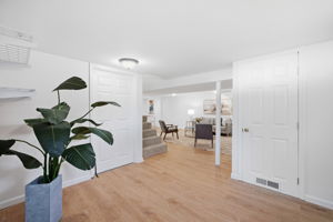 Expansive family room on lower level