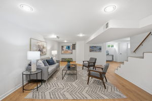 Expansive family room on lower level