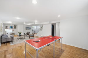 Expansive family room on lower level