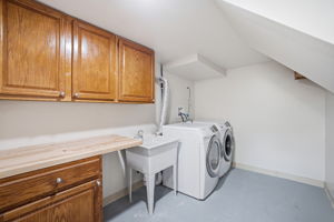 Laundry on lower level