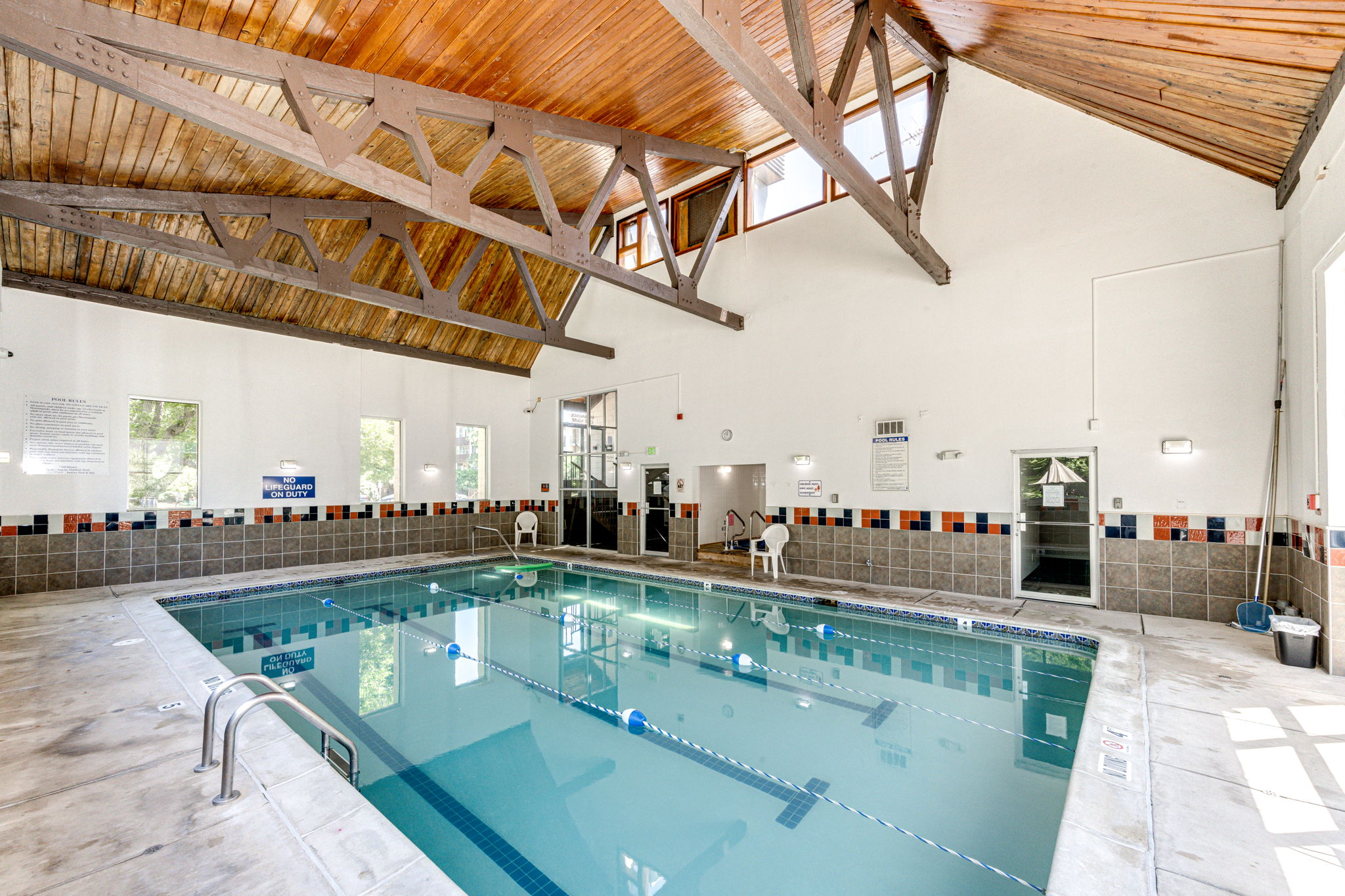 Indoor pool. There is also a hot tub!