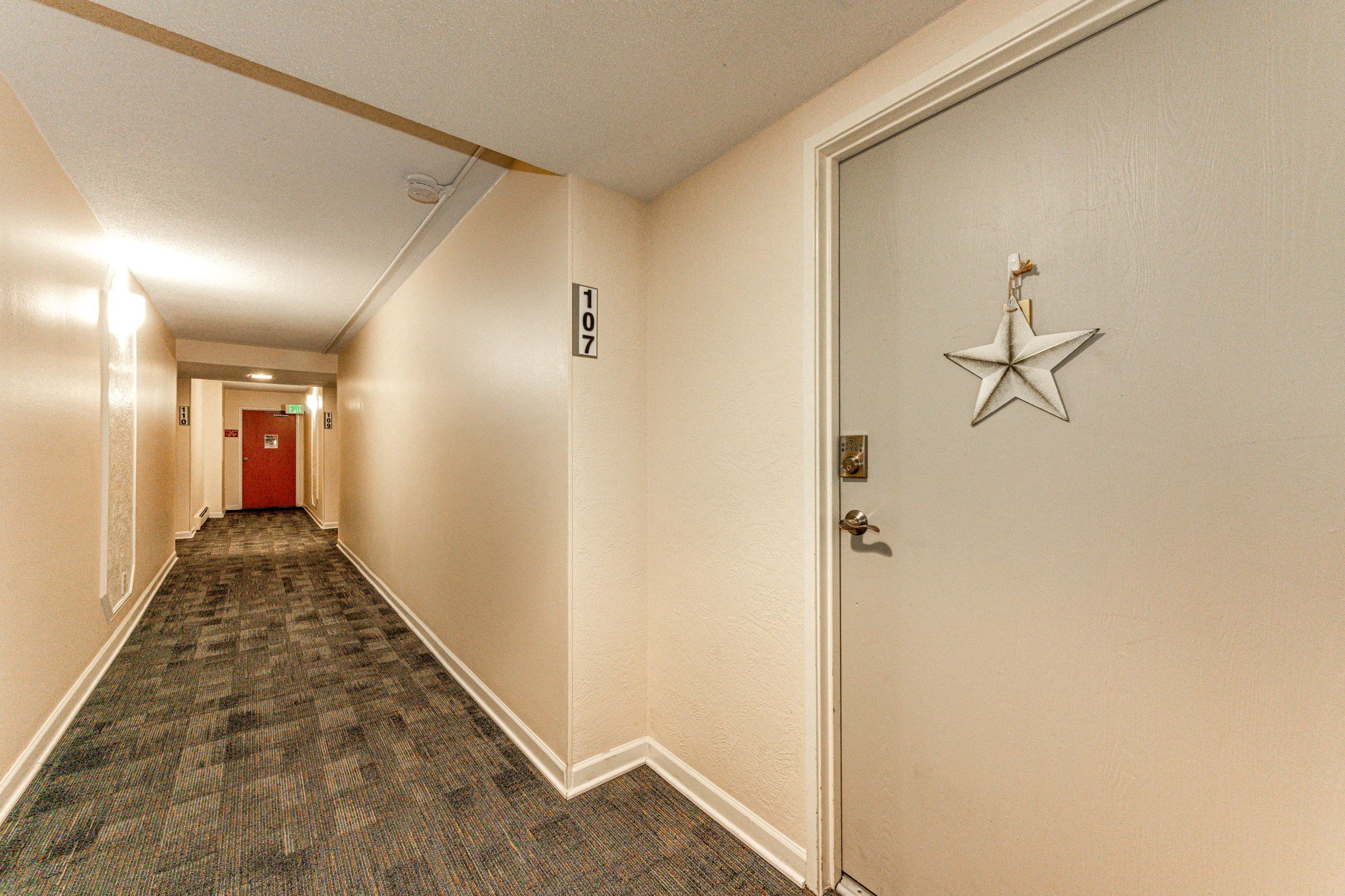Hallway view of the Condo unit