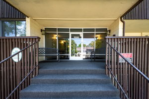 Entrance into the building
