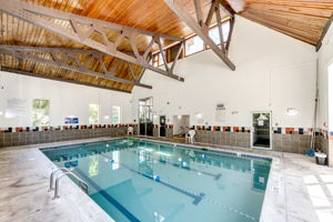 Indoor pool. There is also a hot tub!