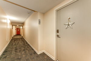 Hallway view of the Condo unit