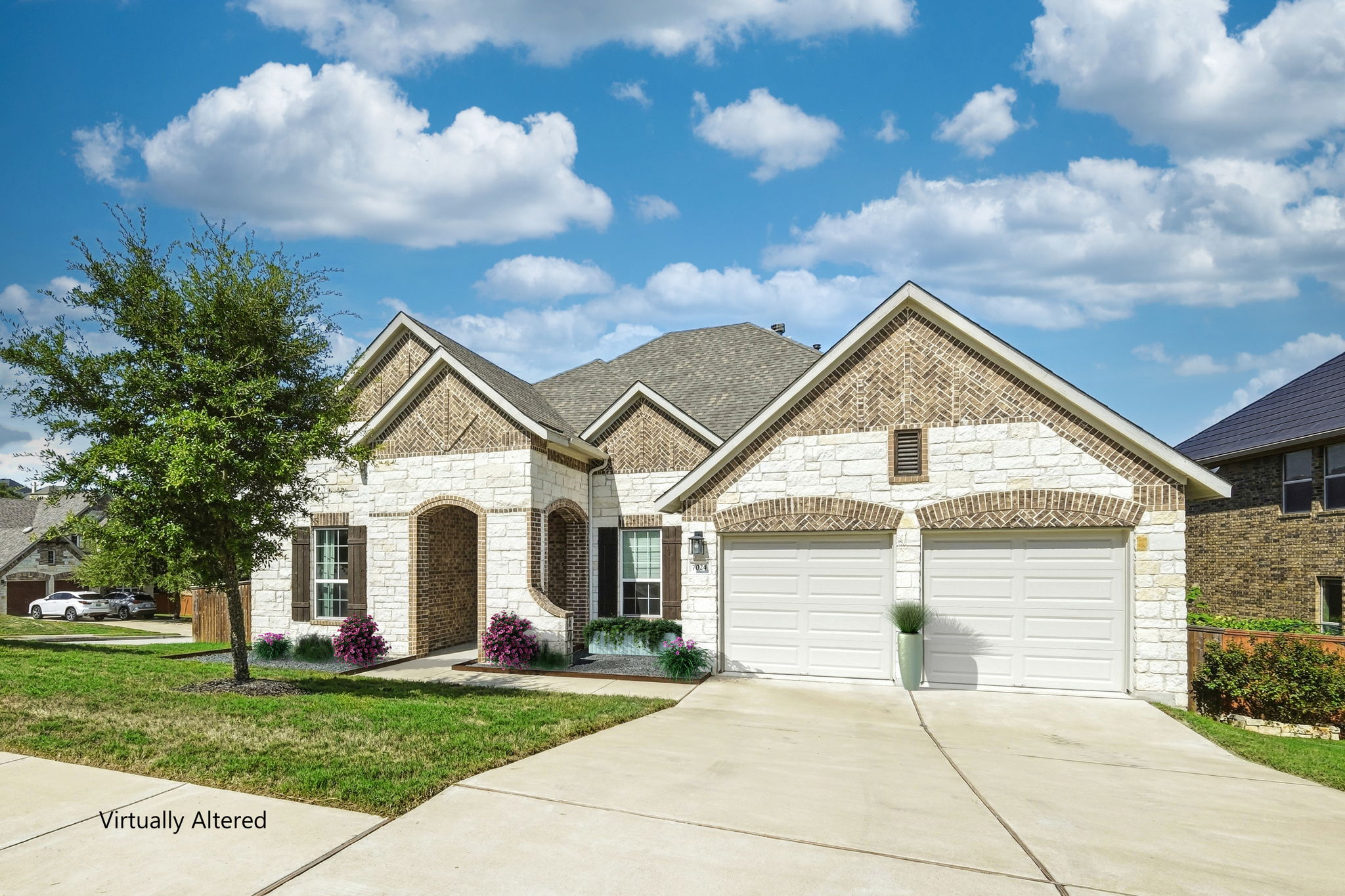 Front of Home Virtually Staged