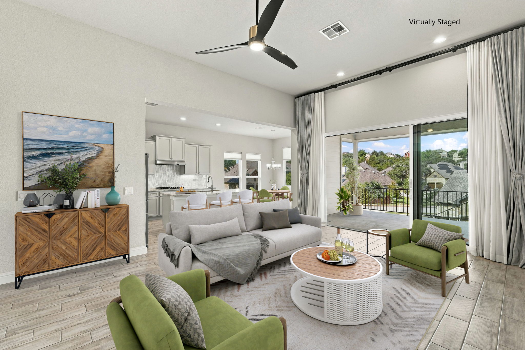Living Room Virtually Staged