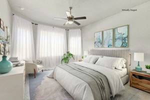 Primary Bedroom Virtually Staged