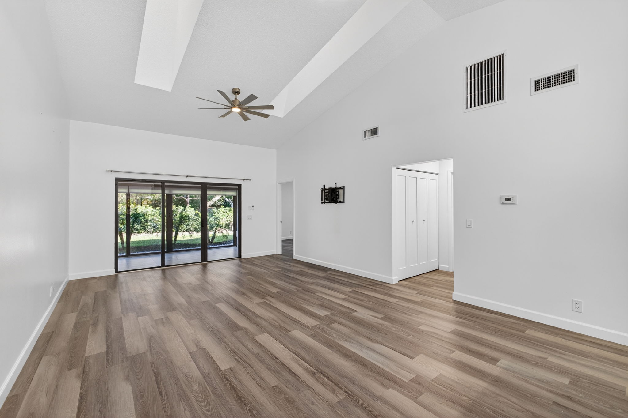 Family Room Showing Entry to Guest Room/Bathroom