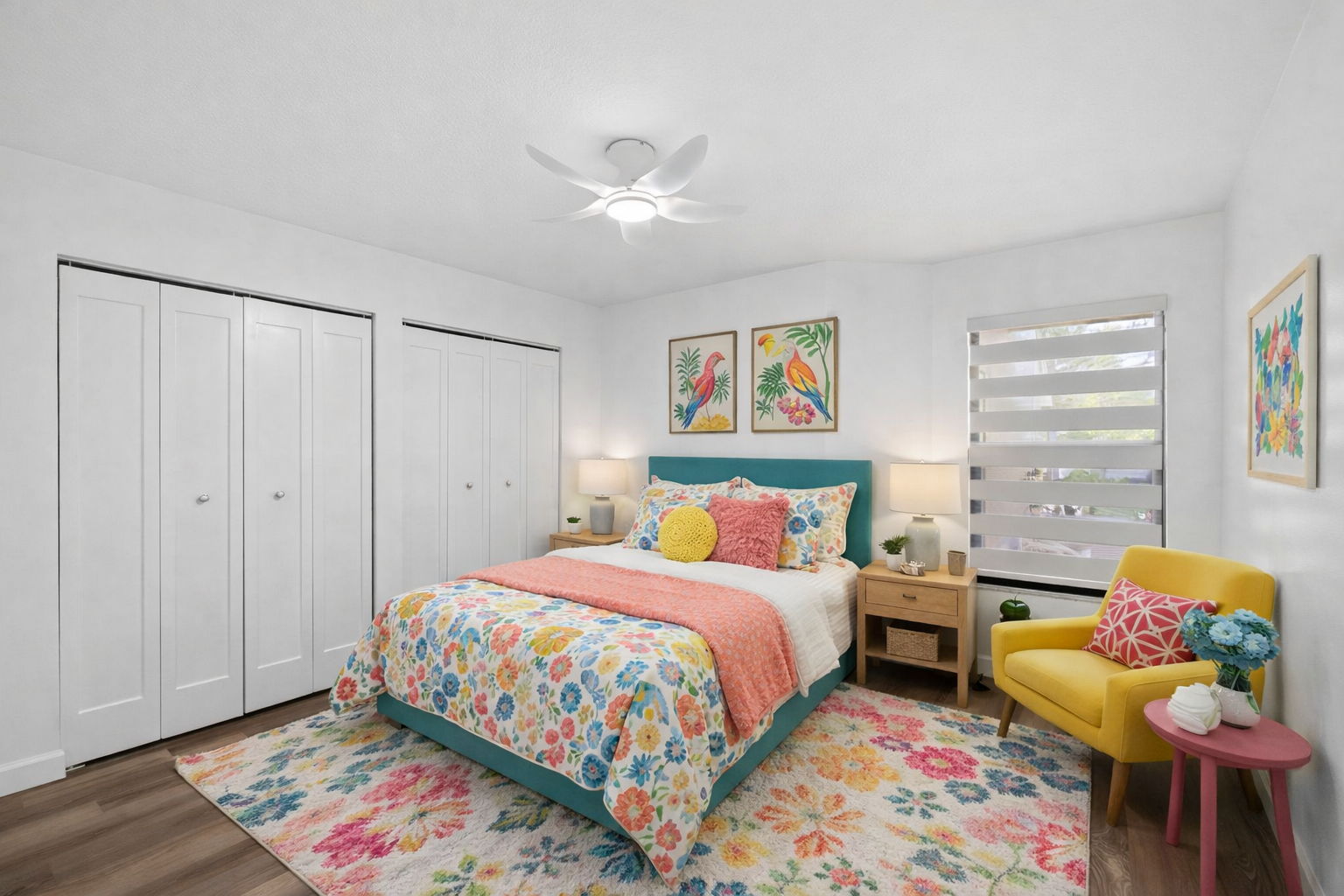 Guest Bedroom Virtually staged