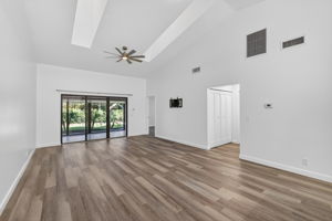 Family Room Showing Entry to Guest Room/Bathroom