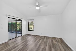 Primary Bedroom with Door to Patio