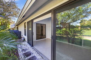 Double Patio Doors Open