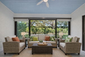 Back Patio virtually staged