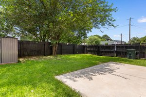 patio space & shed