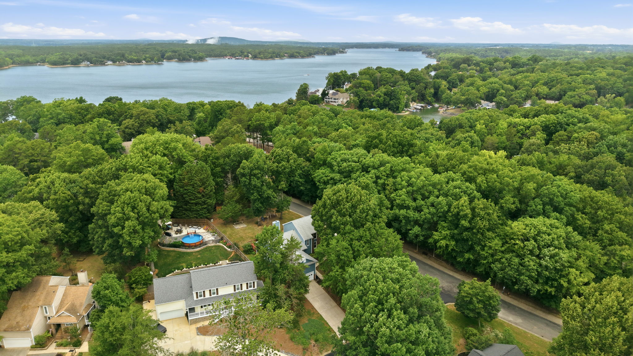 Aerial front view