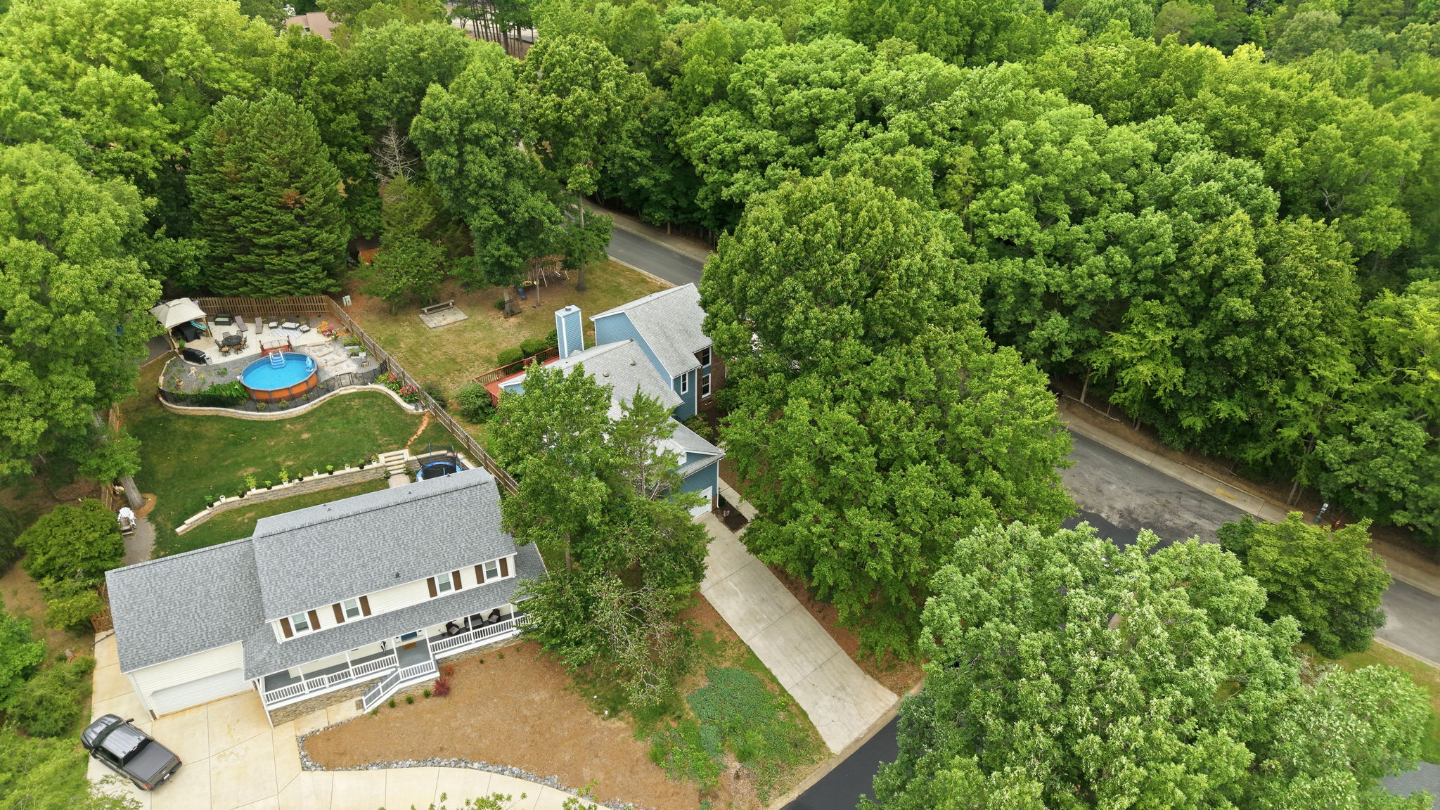 Aerial front view