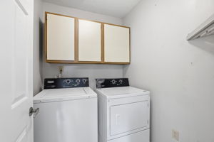 Laundry and main level