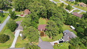 Trees surround property for privacy