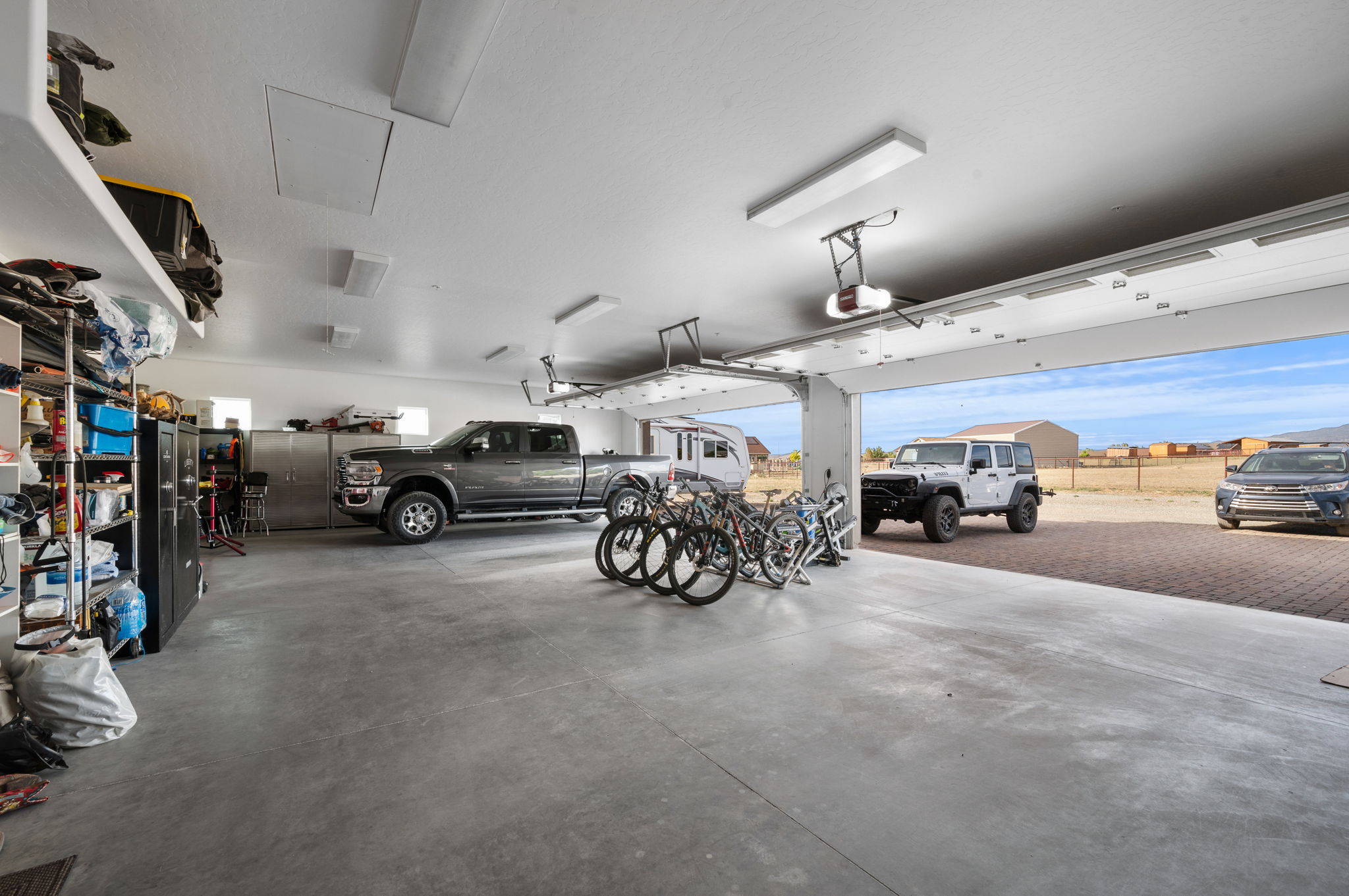 47' wide 4 car garage