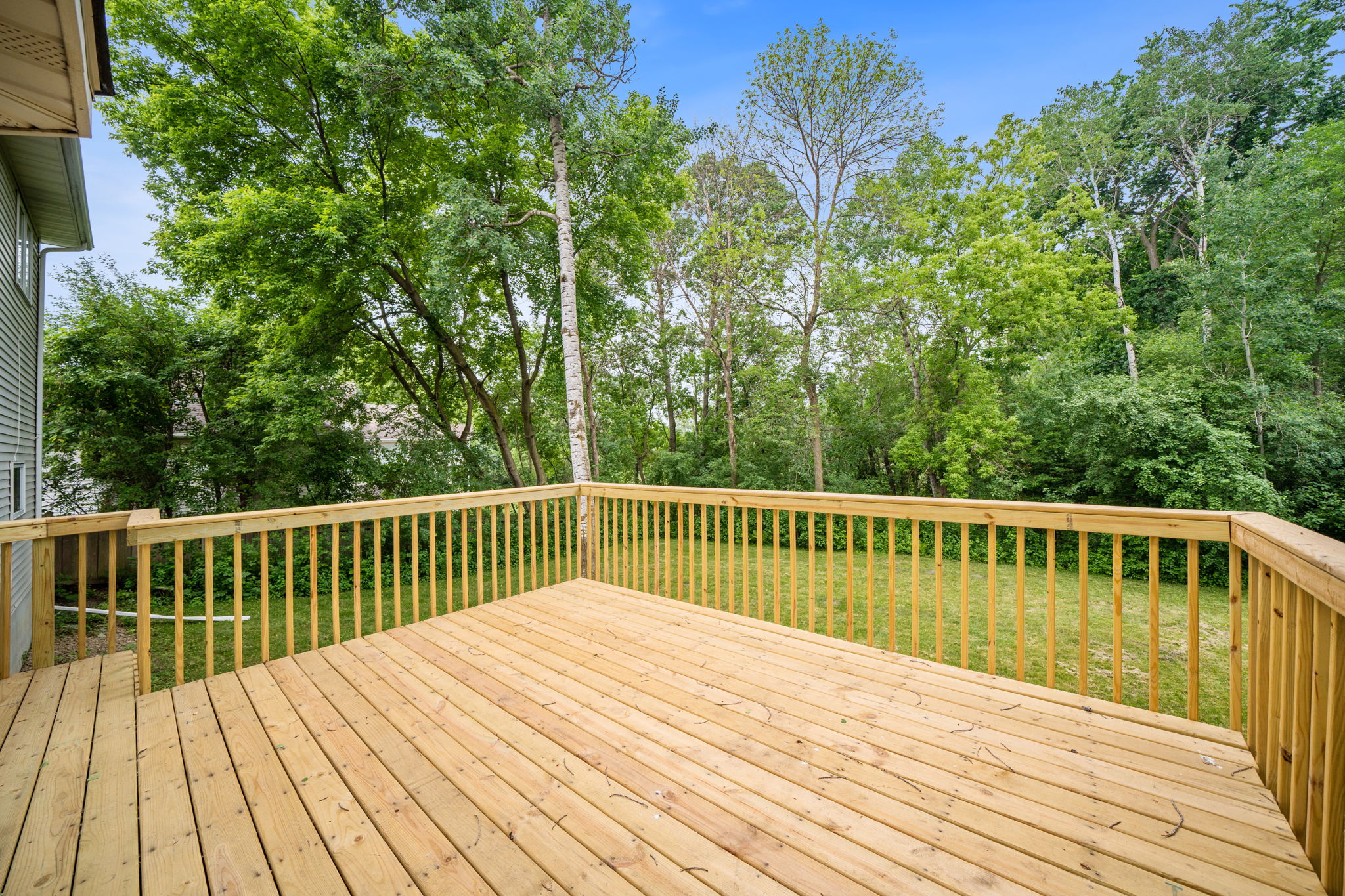 Backyard view from the deck