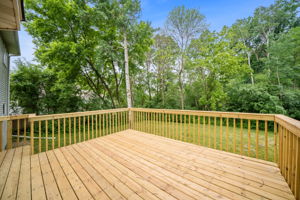 Backyard view from the deck