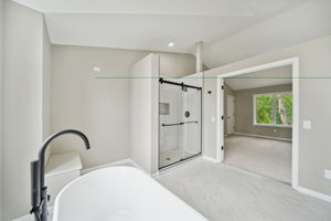 There is space for a seat or could be converted to closet space down the road.