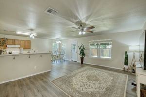 Living/Kitchen/Eating Area