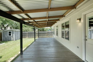 Covered Back Deck