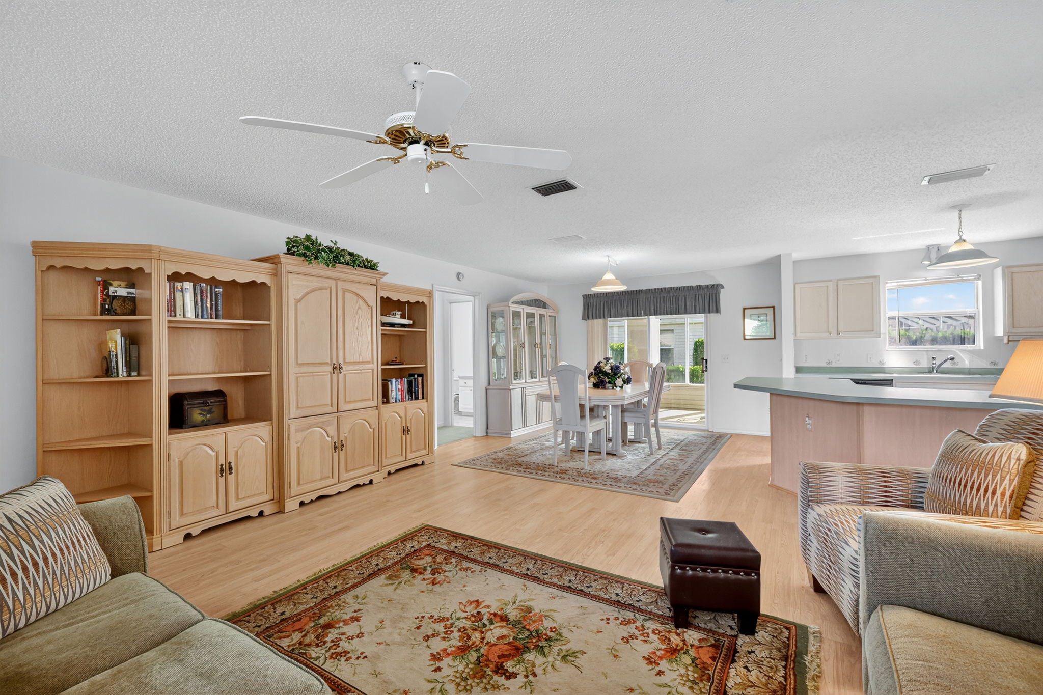 Living, Dining, and Kitchen
