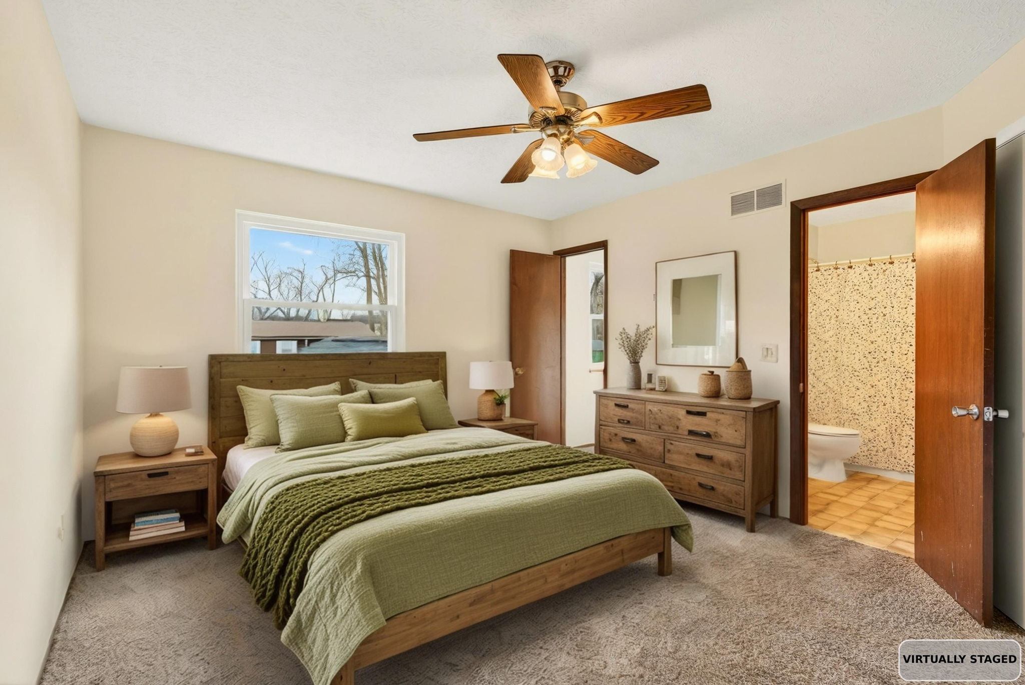 7082 Wind River Dr Primary Bedroom Virtually Staged