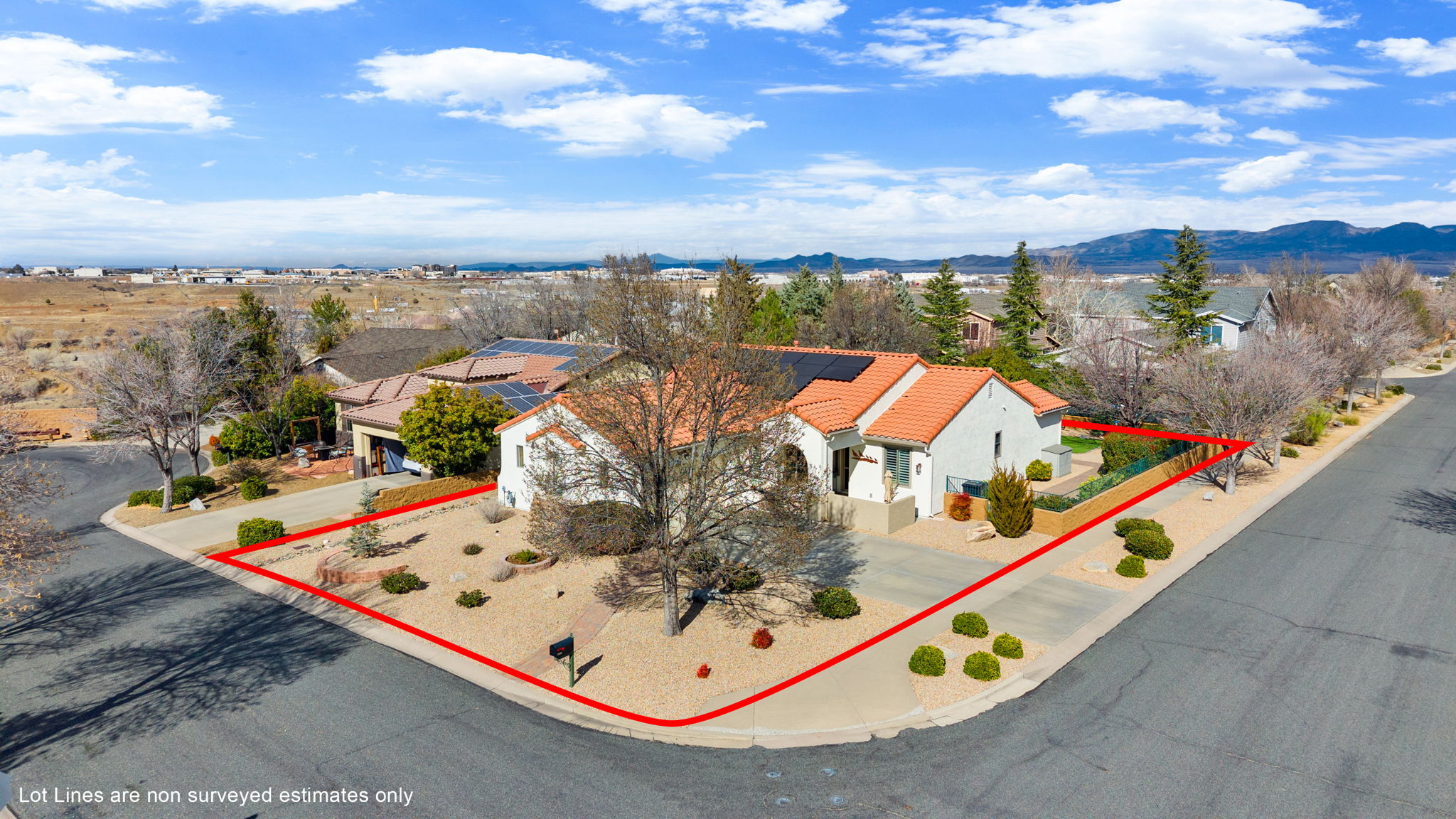 Aerial Front Lot Lines