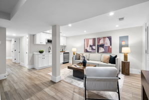 Lower-level living area