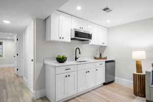 Lower-level wet bar