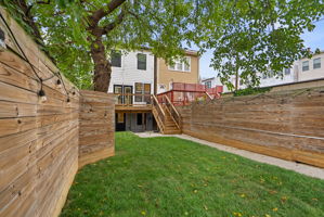 Backyard looking toward the home