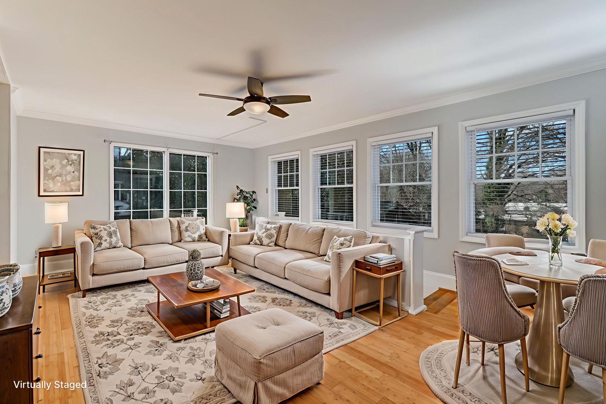 Sun Room virtually staged