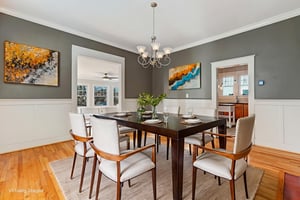 Dining Room virtually staged