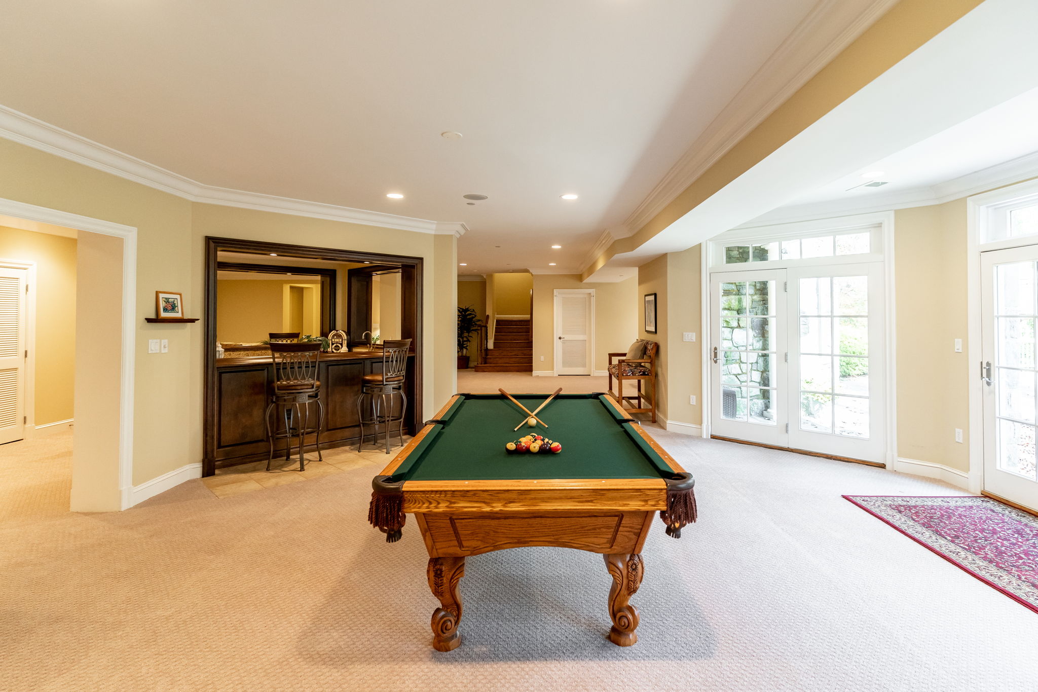 LL with Billiards, Fully Equipped Bar, Cafe, Gym, Game Rm & Storage