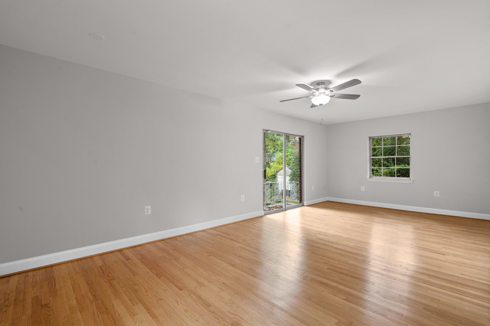 Ceiling Fan, New Light Fixtures and Balcony Access
